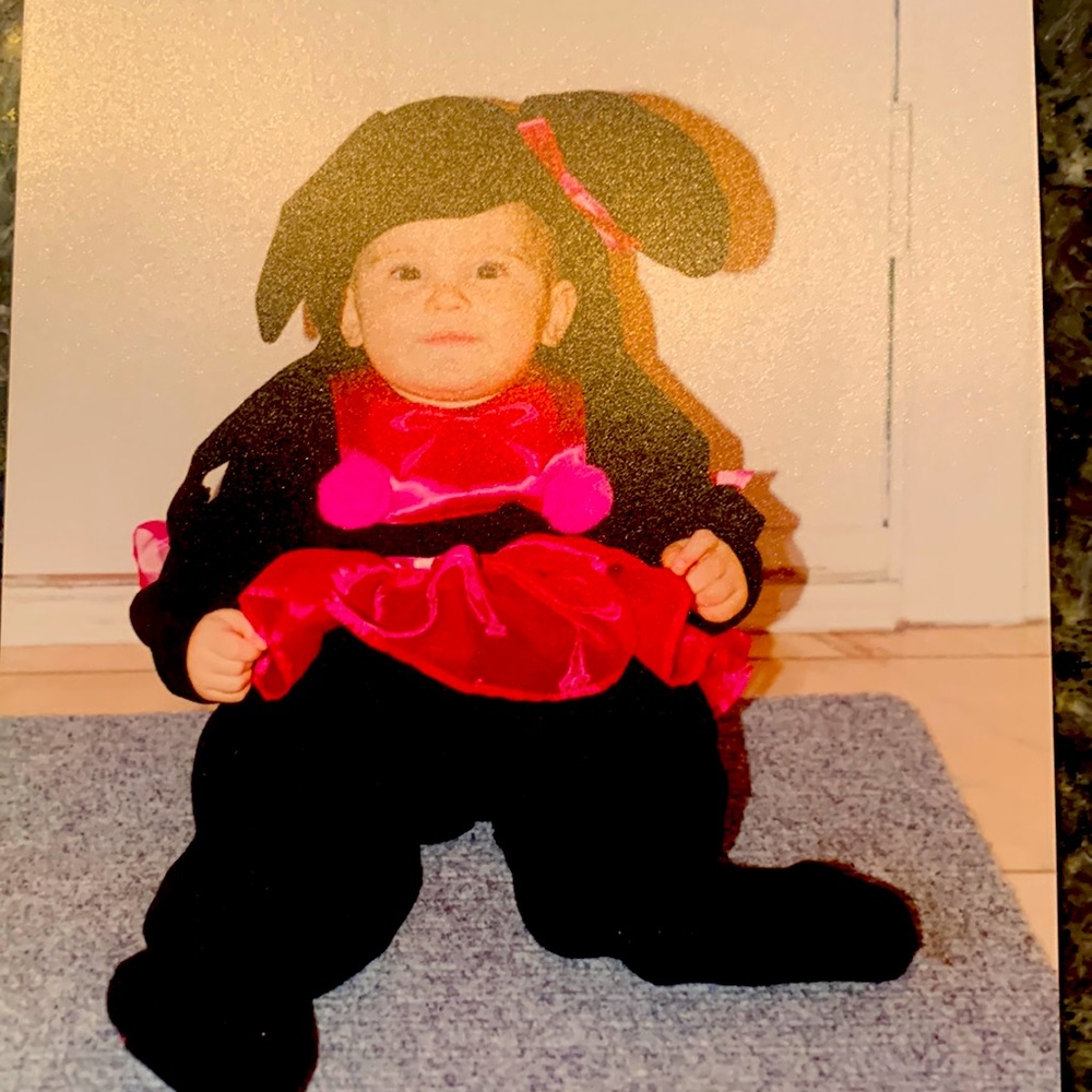 Felt , satin and organza “Minnie Mouse” baby costume